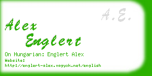 alex englert business card